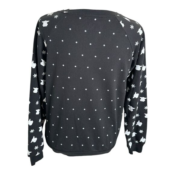 Star Wars women's size S‎ black Baby Yoda lighted holiday Christmas sweatshirt - Picture 5 of 13